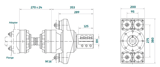 Esquema Cojinete de empuje aquadrive HDL 42