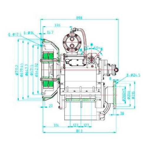 Reductora-inversora modelo HCQ700 Advance