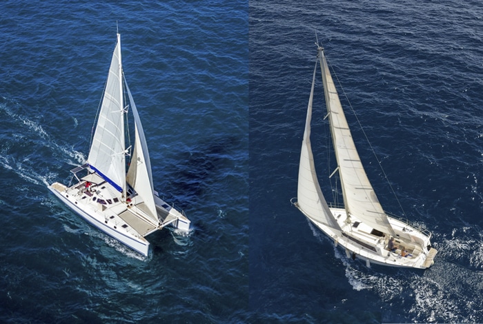 catamaran versus velero