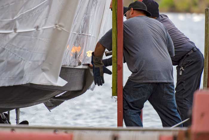 retractilado de barcos